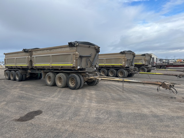 2018 Hercules 10.2 m 6/Axle Dog Side Dump Trailer