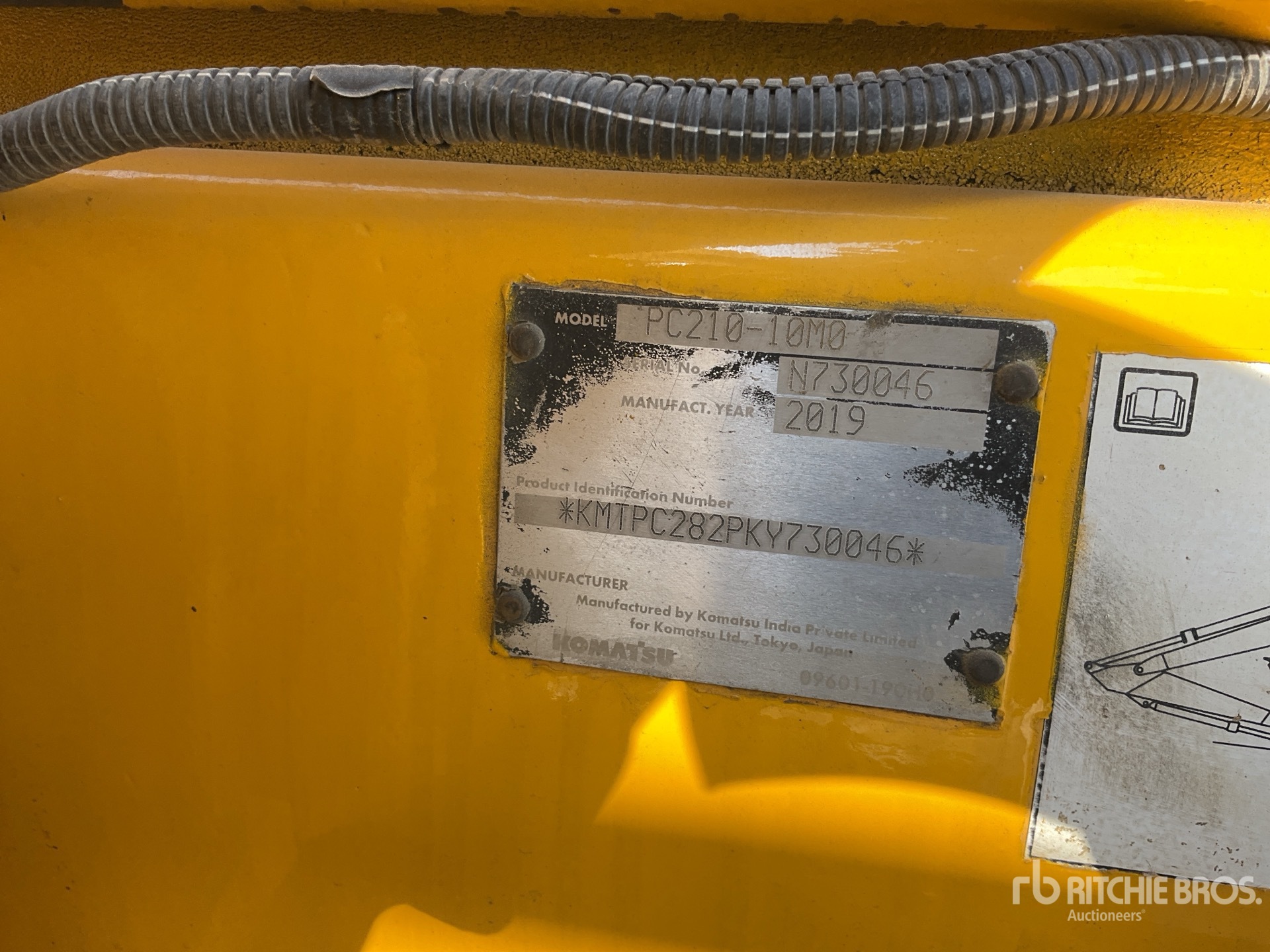2019 Komatsu PC210-10MO Tracked Excavator