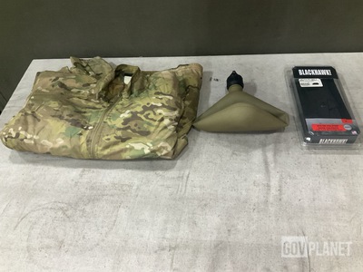 (19) Pistol Holsters, (7) Water Canteens, (1) Radio Holster & Assorted Items