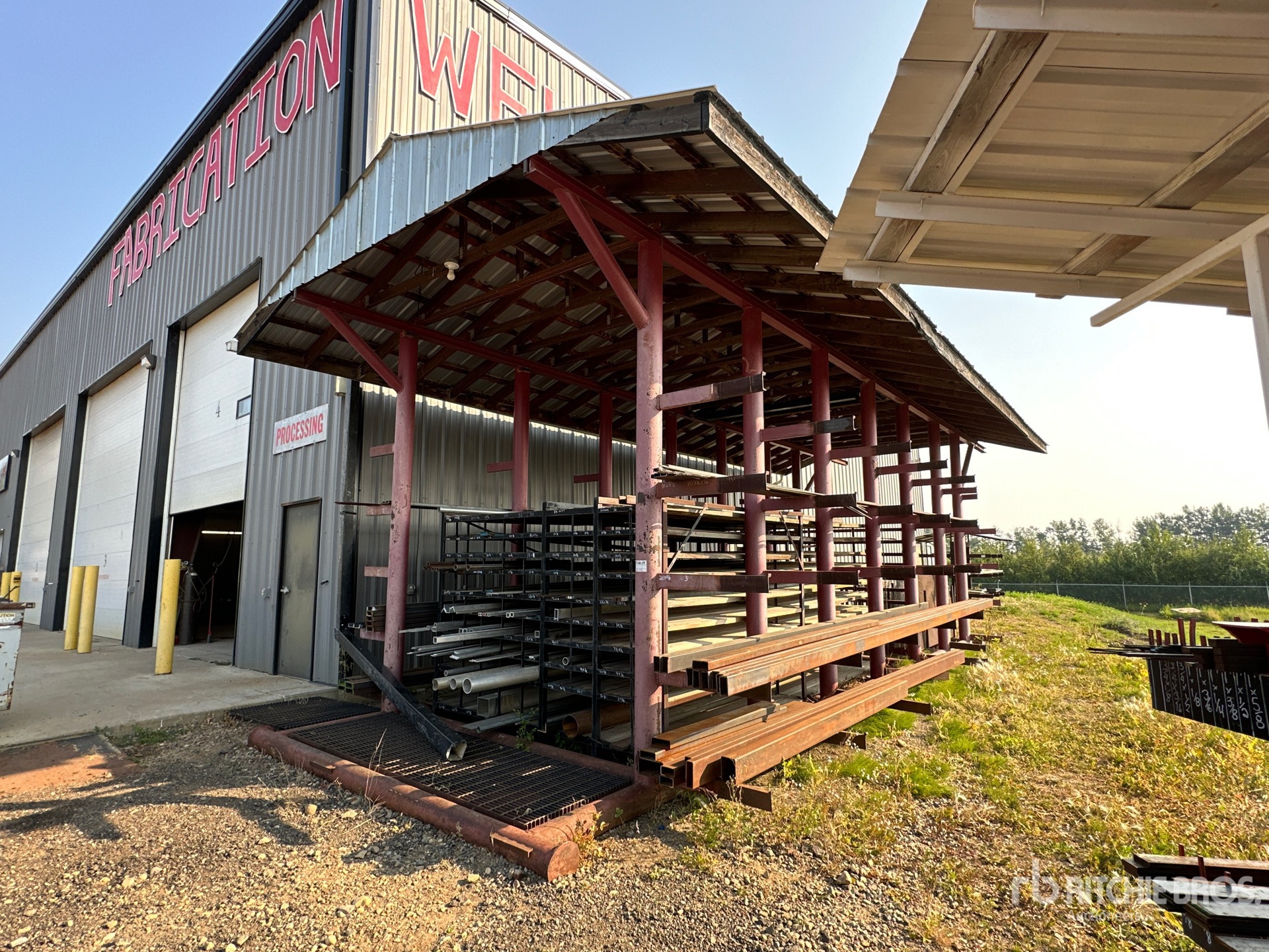 180 In x 416 In Skid Mounted Storage Rack