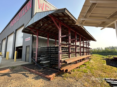 180 In x 416 In Skid Mounted Storage Rack