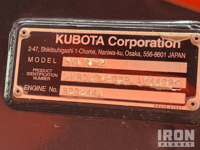 MINI CARGADOR SOBRE ORUGAS 2023 KUBOTA SVL752
