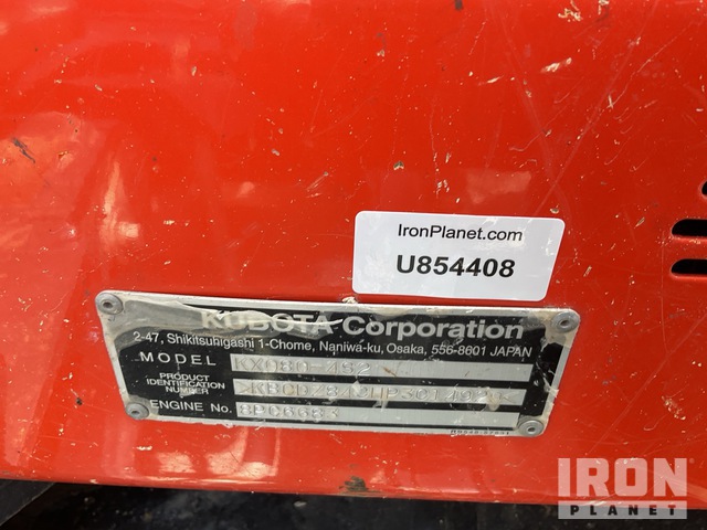 EXCAVADORA KUBOTA KX0804S2