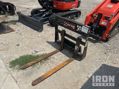 Virnig 42 in Skid Steer Forks - Fits Mini Skid Steer