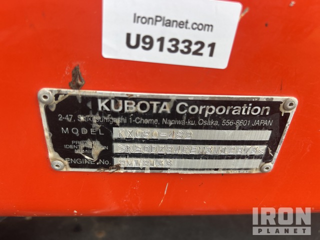 EXCAVADORA KUBOTA KX0804S2