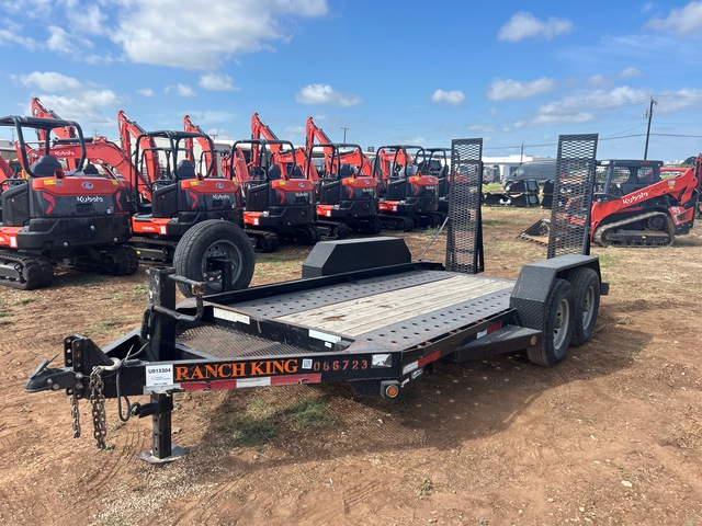 AmeriTrail Ranch King FLT146490ER2F 14 ft T/A Equipment Trailer