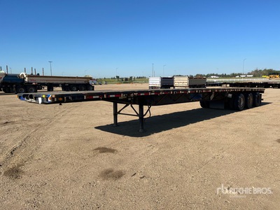2001 Lode King 53 ft Tri/A Flatbed Trailer