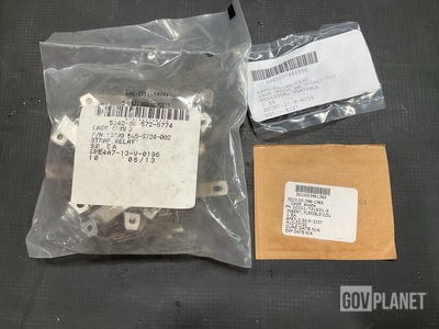 (50) Relay Straps, (10) Coupling Inserts, (7) Resistors & Assorted Items