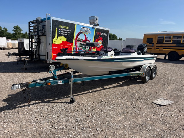 1997 Champion Bass Boat w/ EZ Loader Trailer