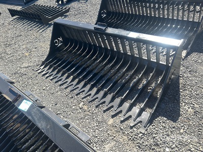 2025 Kit Containers QT-SB-L76-V3 76 in Skeleton Skid Steer Screening Bucket (Unused)
