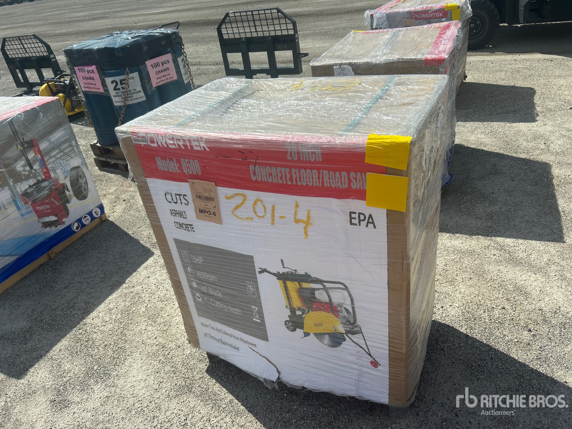 2024 Powertek Q500 Walk-Behind Saw (Unused)