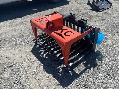 2025 Kit Containers QT-SG-S48 48 in Skeleton Skid Steer Grapple Bucket (Unused)