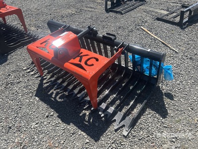 2025 Kit Containers QT-SG-S76-V3 76 in Skeleton Skid Steer Grapple Bucket (Unused)