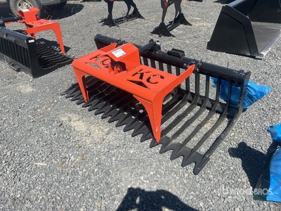 2025 Kit Containers QT-SG-S76-V3 76 in Skeleton Skid Steer Grapple Bucket (Unused)