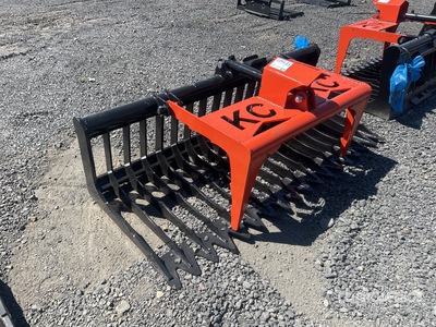 2025 Kit Containers QT-SG-S76-V3 76 in Skeleton Skid Steer Grapple Bucket (Unused)