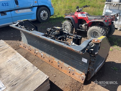 2023 104 in Hydraulic Angled Skid Steer Attachment Snow Blade Skid Steer Snow Blade