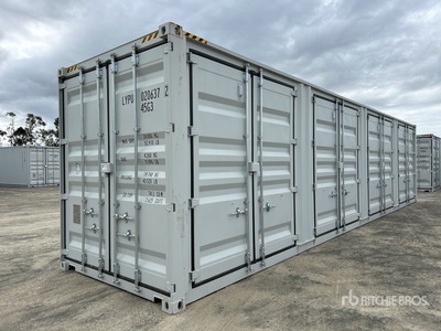 2025 40 ft High Cube Multi-Door Storage Container