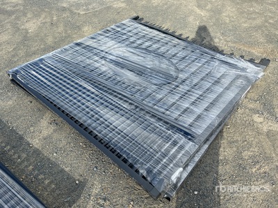 Suihe 14 ft Wrought Iron Bi-Parting ドライブウェイ ゲート (Unused)