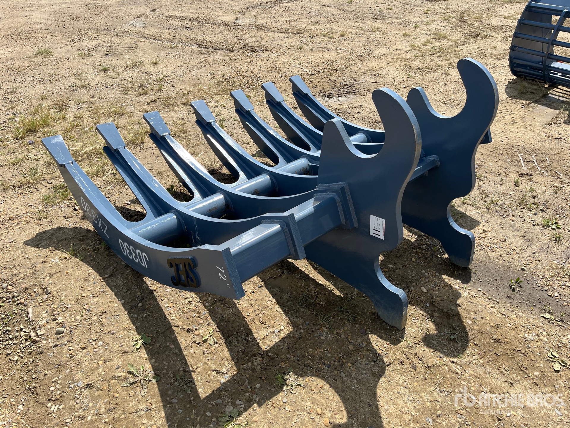 SEC 72 in Excavator Rake - Fits Hitachi ZX200 (Unused)