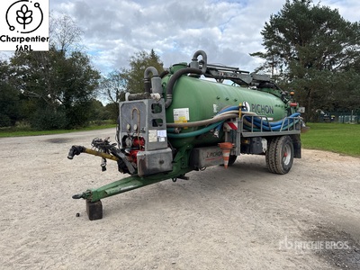 2011 Pichon TCI 10400 S/A Tonne A Lisier Aspirante 1 Essieu S/A Vacuum Tanker Trailer