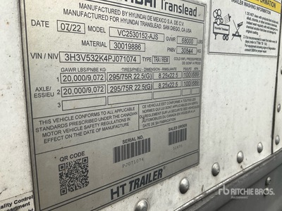 2023 Hyundia Translead Rimorchio furgonato