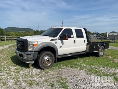 2011 Ford F-450 XL 4x4 Crew Cab Flatbed Truck