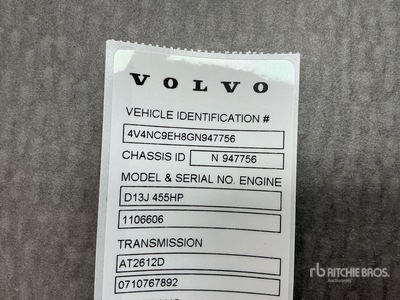 2016 Volvo VNL670 6x4 Cabina con cuccetta per trattore stradale (Inoperable)