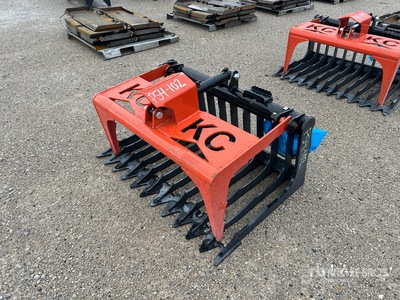 2025 Kit Containers QT-SG-S48 48 in Skeleton Skid Steer Grapple Bucket (Unused)