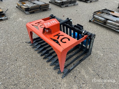 2025 Kit Containers QT-SG-S48 48 in Skeleton Skid Steer Grapple Bucket (Unused)