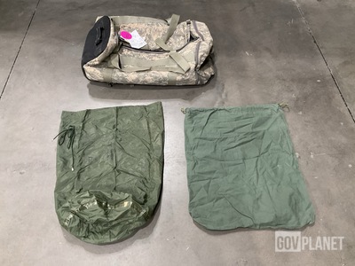 (2) Deployment Bags, (43) Clothing Bags, (132) Barracks Bags & Assorted Items