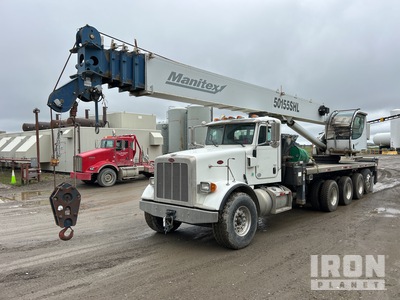 Manitex 50155 50 ton Straight Boom on 2013 Peterbilt 367 10x6 Sattelzugmaschine mit Kran