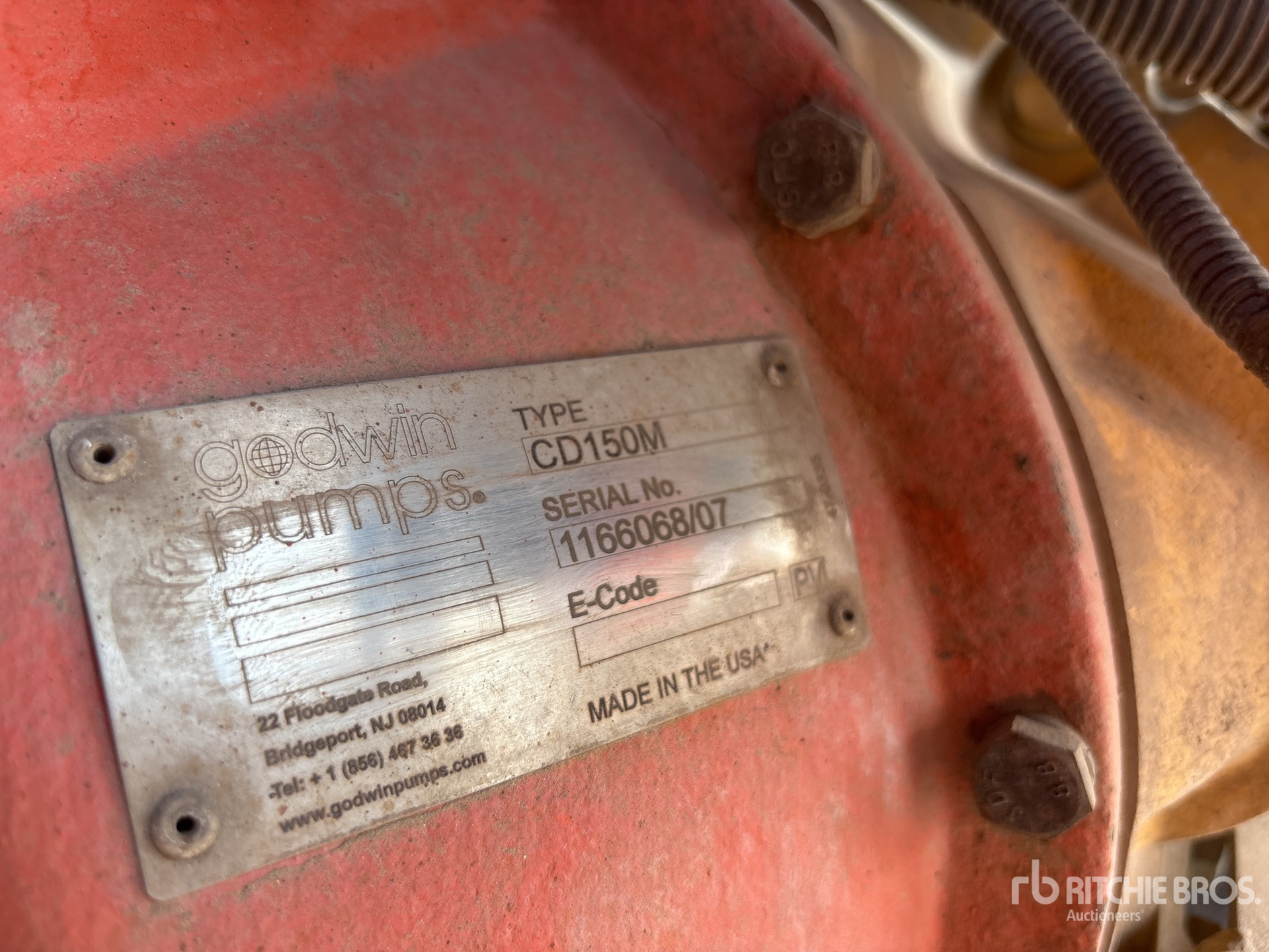 2016 Godwin CD150 Bomba de agua