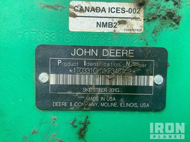 MINI CARGADOR SOBRE ORUGAS 2019 JOHN DEERE 331G