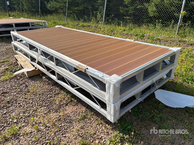Quantity of (2) 2025 BYT BDF410 4 ft x 10 ft Aluminum Boat Dock Section Kit (Unused)