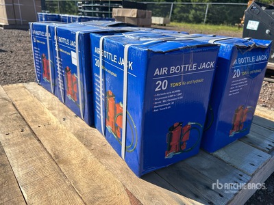 Quantity of (6) 2025 BYT ABTJK20 20 ton Air/Hydraulic Bottle (Unused)