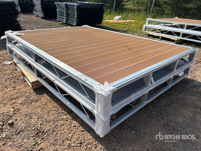 Quantity of (2) 2024 BYT BDF6 6 ft x 8 ft Aluminum Boat Dock Section Kit (Unused)