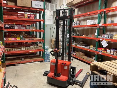 EKKO EB13-E45L 2800 lb Expandable width Electric Stacker