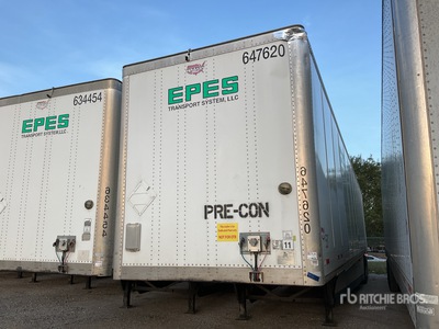 2017 Wabash DVCVHPC 53 ft x 102 in T/A Van Trailer