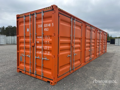2025 40 ft High Cube Multi-Door Storage Container