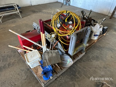 Quantity of (2) Pallets of Assorted Shop Tools