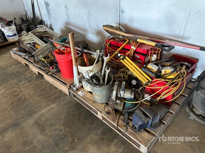 Quantity of (2) Pallets of Assorted Shop Tools