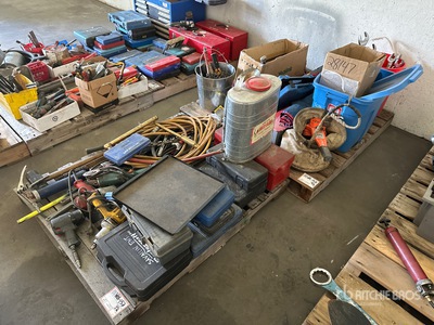 Quantity of (2) Pallets of Assorted Shop Tools