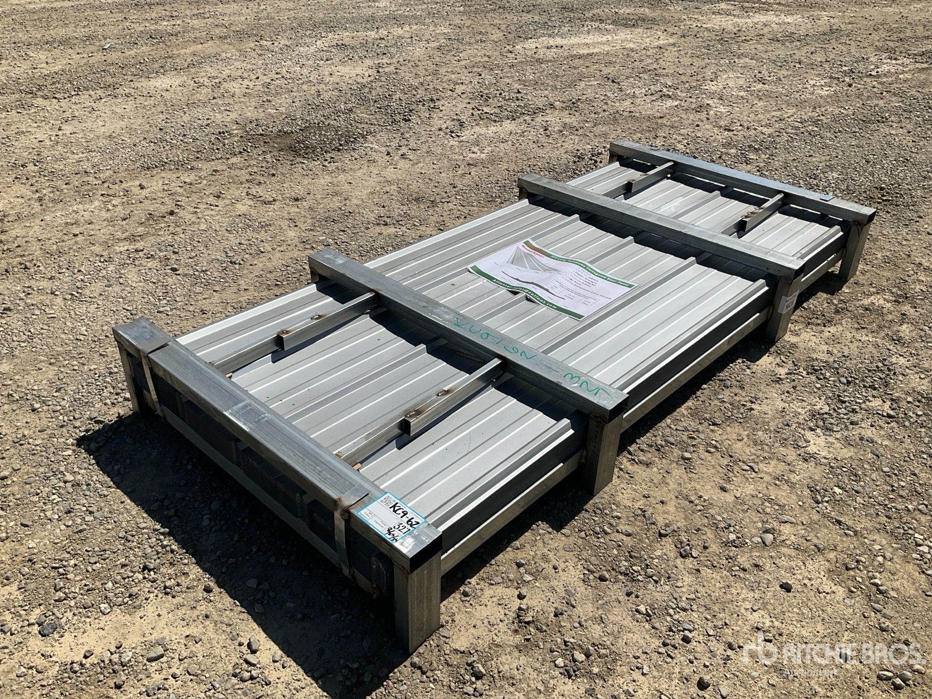 2025 KJ K0307 7 ft Galvalume Corrugated Steel Panel (Unused)