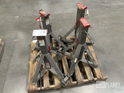 (4) Gray 10-TH Vehicle Support Stands