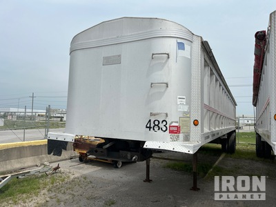 2005 Travis T/A Aluminum End Dump Trailer