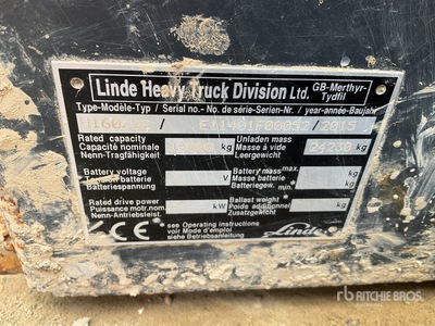 2015 Linde H160-02 16 TON DIESEL FORKLIFT. Forklift