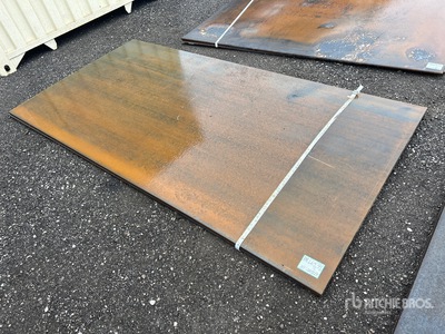 Quantity of (2) AGT 4 ft 11 in x 9 ft 10 in (0.5 in Thick) 鋼 (Unused)