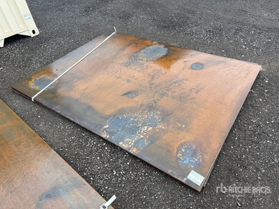 Quantity of (2) AGT 5 ft 11 in x 7 ft 11 in (0.5 in Thick) 鋼 (Unused)