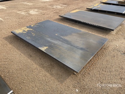 Quantity of (2) 2025 AGT 5ft x 8ft Steel Plates (Unused)