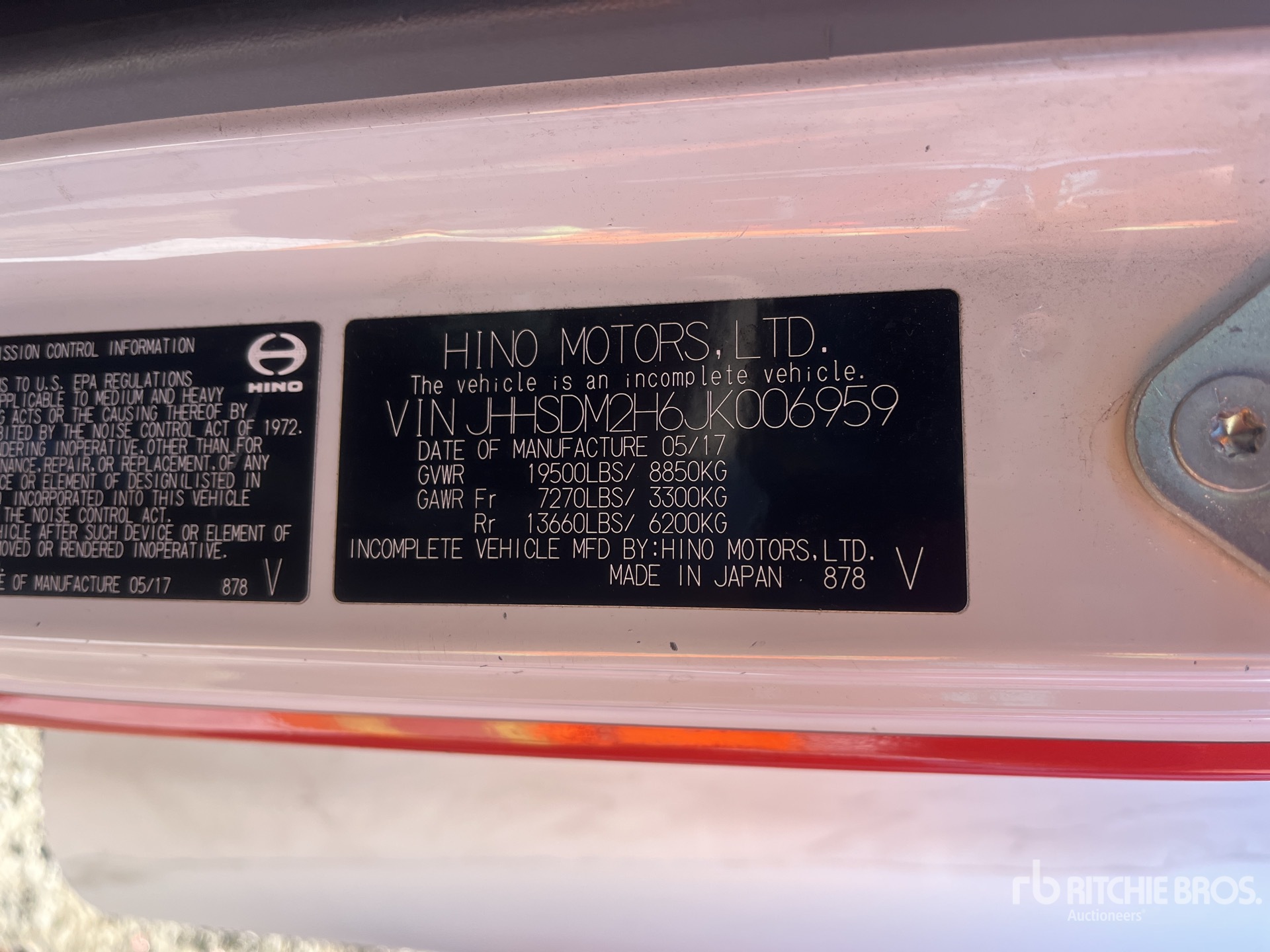 2018 Hino 195 4x2 Kastenwägen